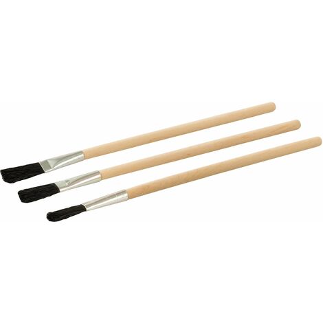 Dickie Dyer 983411 11.055 Flux Brushes Wooden Handle  Set of 25 