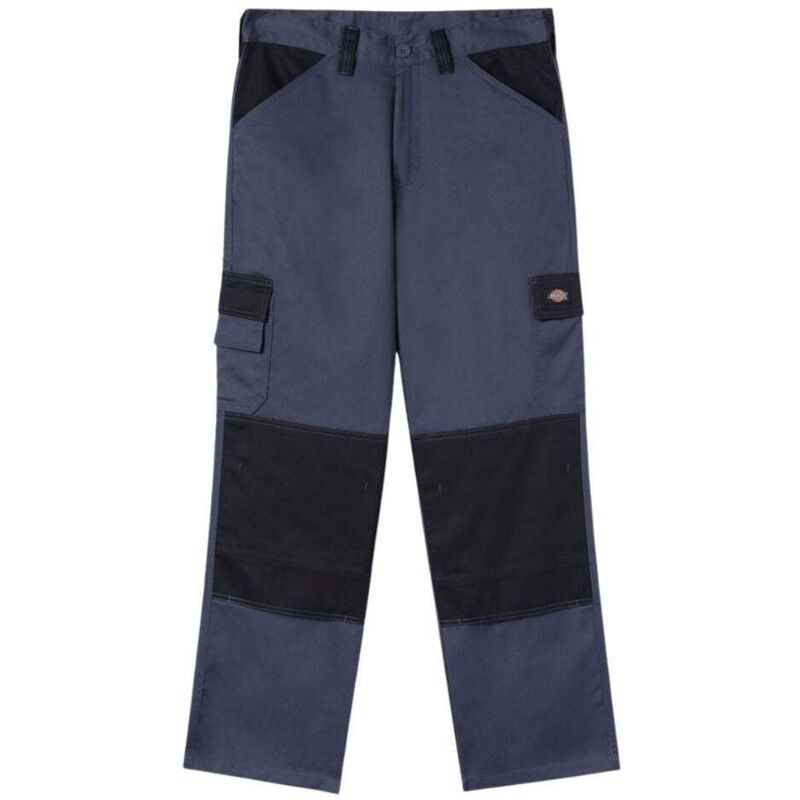 FP - Pantalon de travail multipoches Dickies everyday bicolore Gris Poches Noires 38