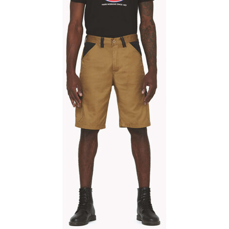 Dickies Short de Travail Homme Everyday – Kaki Beige – Léger, Robuste & Fonctionnel - 46