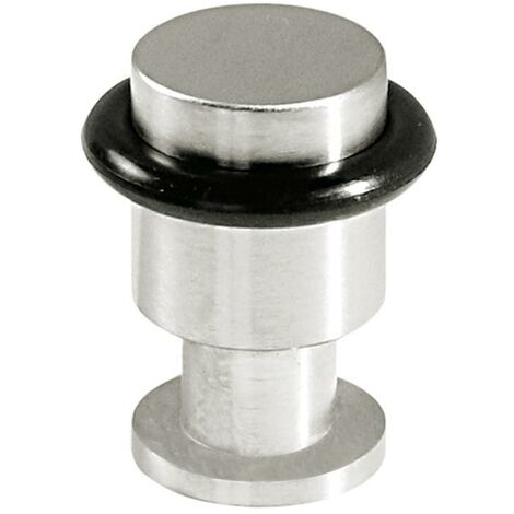 DIDHEYA tope puerta ø20 h35 c/aro goma inoxidable mate , 