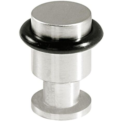 DIDHEYA tope puerta ø35 h50 c/aro goma inoxidable mate , 0UNIDADES