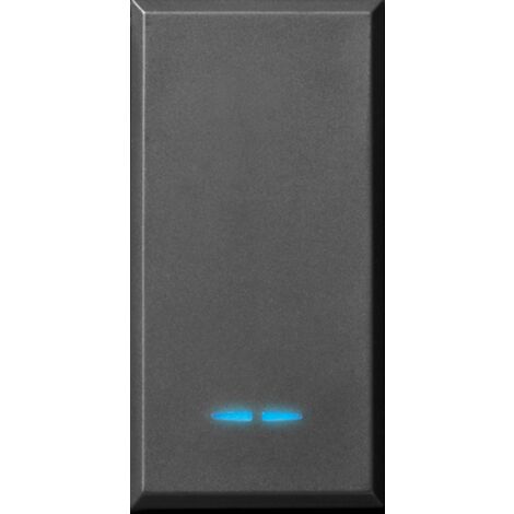 Die schaltfläche Ave Tekla schwarz 1P NA 10 A mildot 445005