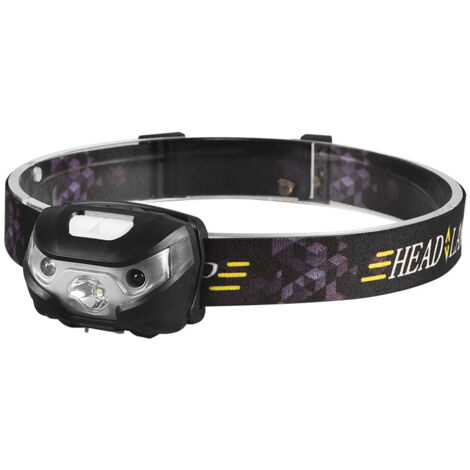 Die wiederaufladbare Stirnlampe, L3200 Ultra leistungsstarke LED-Stirnlampe, 3 Beleuchtungsmodi, 8 Stunden Autonomie, superhell, leicht, wasserdicht für Camping, Angeln, Radfahren NPTERBL