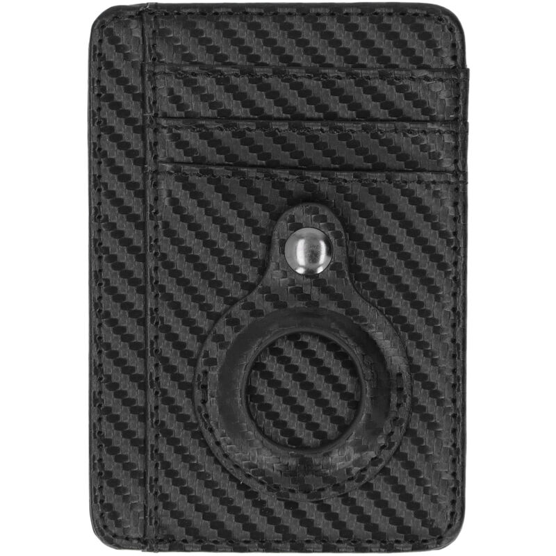 Image of Diebstahlsichere Geldbörse mit Ortungsgerät und RFID-Schutz für Damen und Herren – Carbon Black