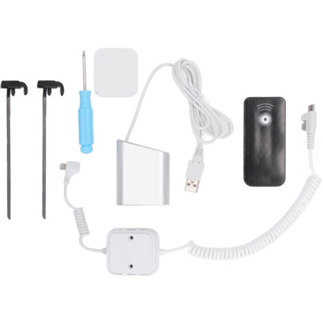 Diebstahlsichere Halterung mit Krallen, 95-120 dB Alarm, Ladefunktion für iOS-Telefone und -Tablets.