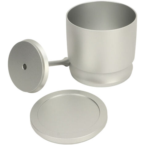 Diebstahlsicherer Dosierring aus Aluminiumlegierung für gemahlenen Kaffee, 58 mm, silberfarbenes Barista-Zubehör