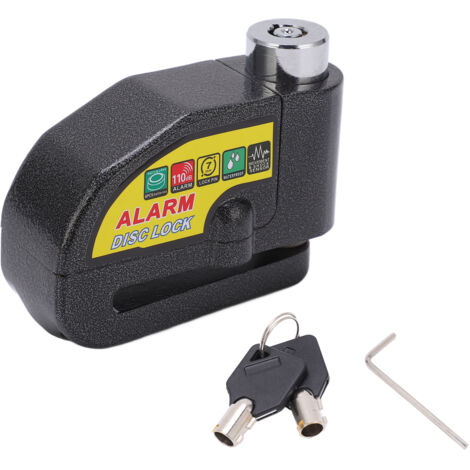 Diebstahlsicheres Bremsscheibenschloss für Motorräder mit 110-dB-Alarm – Sicherheit für Fahrräder, Roller und Elektromotorräder
