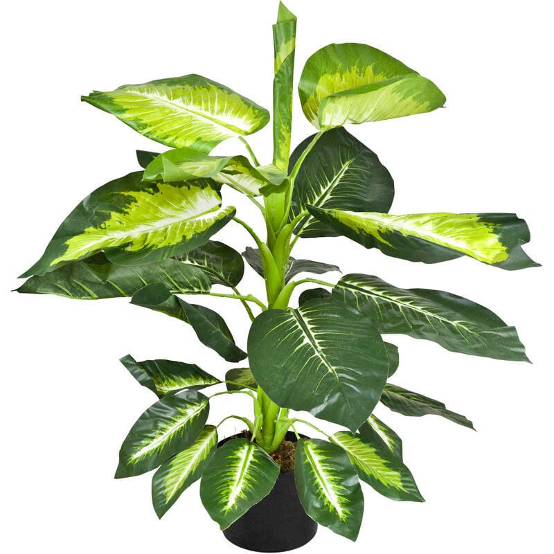 Dieffenbachia Plante Artificielle Artificiel Plastique 75 cm Domaine Interne Decovego