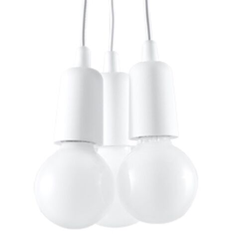 DIEGO 3 pendant lamp white
