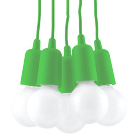 DIEGO 5 green pendant lamp