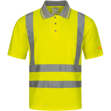 DIEGO UV-Warnschutz-Polo-Shirt Gelb Größe 0-S(46/48)