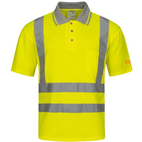 DIEGO UV-Warnschutz-Poloshirt, Gelb SAFESTYLE®, EN 471/2 Gr.L