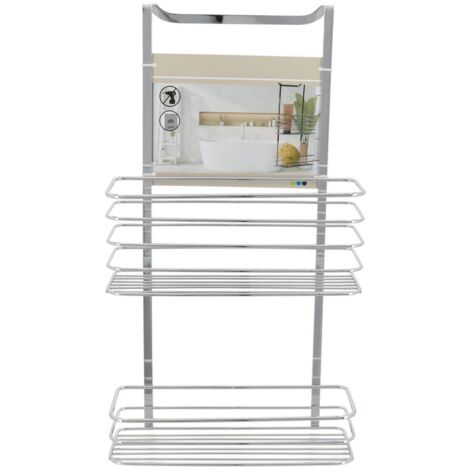 Diener duschwand edelstahl 2 körbe - chrom - Tendance