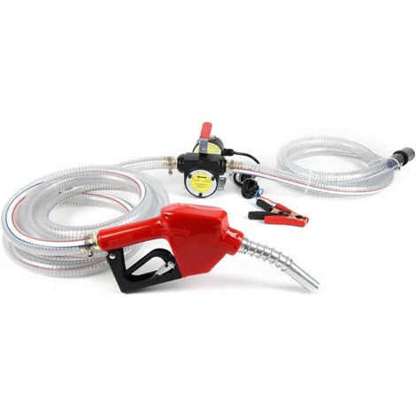 Dieselpumpe Selbstansaugend, Dieselpumpe Bio Heizölpumpe Selbstansaugend Ölpumpe Pistole 12V 230V 45L/min mit Kraftstofffilter (12V 45L/min 175W (A))