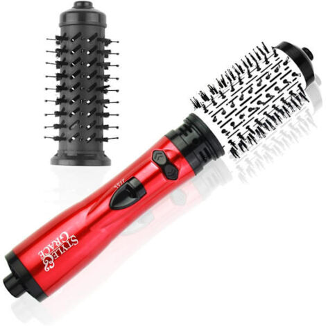 Dieser beheizte Kamm und Haartrockner verfügt über eine rotierende Bürste für den Salon- und Heimgebrauch. Mit dieser 2-in-1-Elektrobürste mit rotierender Bürste lassen sich elegante und glamouröse Lo