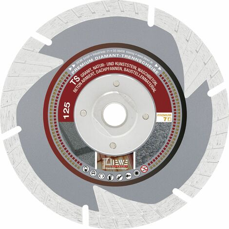 Diewe Diamant Trennscheibe TS 125mm - Handtrennscheibe für Stein und Beton