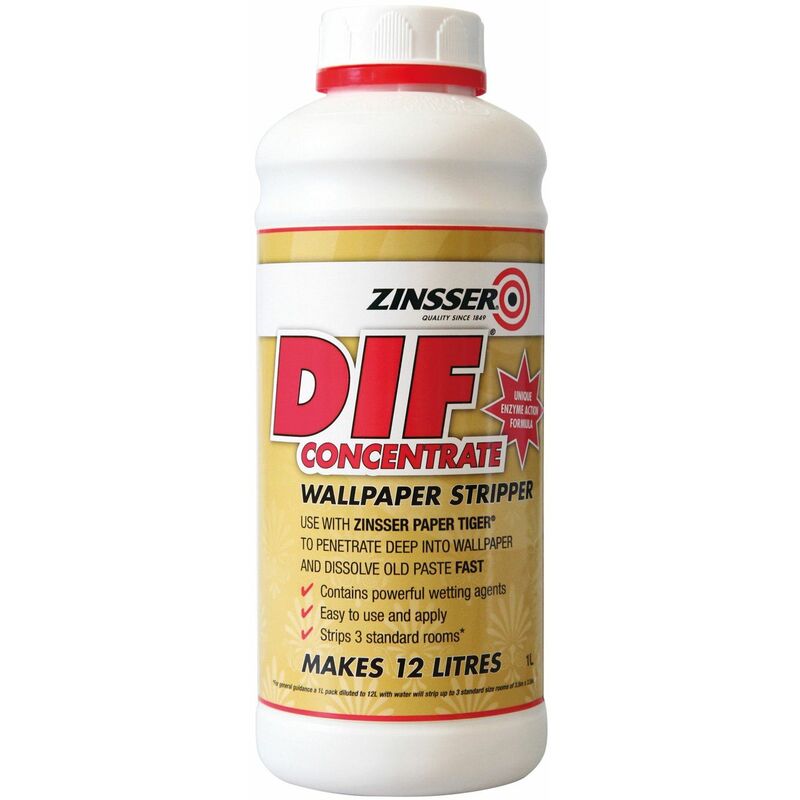 Dif� Wallpaper Stripper Concentrate 1 Litre ZINDIF1L