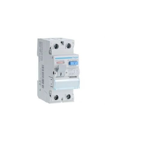 Diferencial 2p 40A 30mA HAGER CDA240SC Interruptor Rearmable
