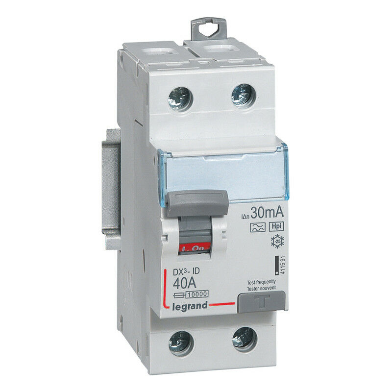 

Interruptor diferencial Legrand 411591 DX3 2P 40A 30mA HPI