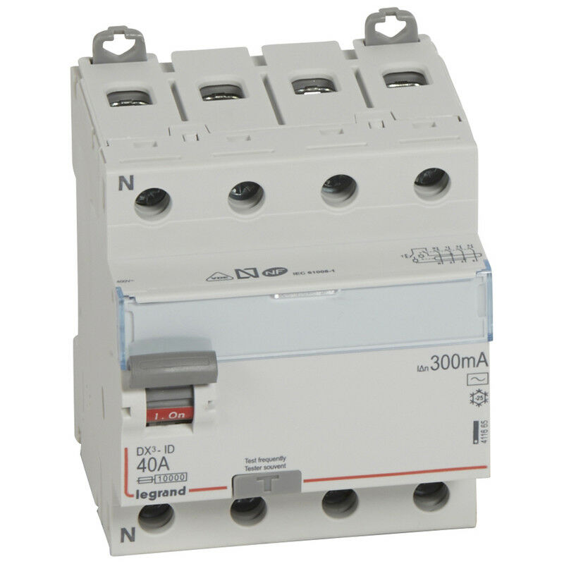 

Interruptor diferencial Legrand 411665 DX3 4P 40A 300mA AC