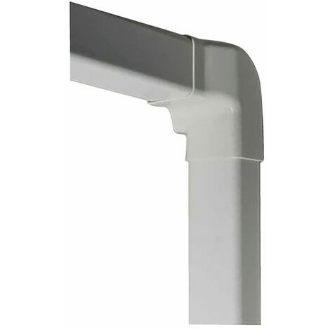 Diff – Angle vertical droit 60 x 80 blanc crème 9001 – Fixation adaptée pour murs en brique, plâtre ou béton – Moulure décorative