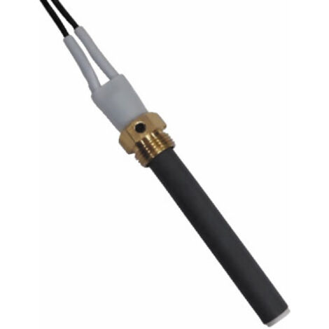 Diff – Bougie céramique 300W 94mm – Longueur sous écrou 86mm – Câble 320mm – Version percée pour électrode allumage chaudière