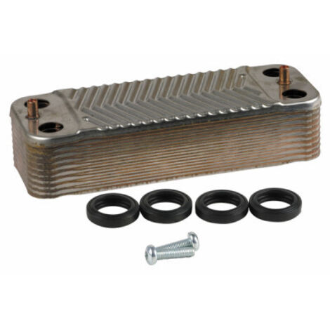 Diff – Échangeur thermique 16 plaques 206mm x 76mm – Compatible chaudières Saunier Duval – Transfert thermique efficace pour eau chaude