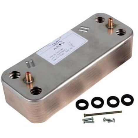 Diff – Échangeur thermique à plaques 2 circuits – Longueur 600mm – Nombre de plaques 12 – Largeur 300mm – Pour chaudières mixtes