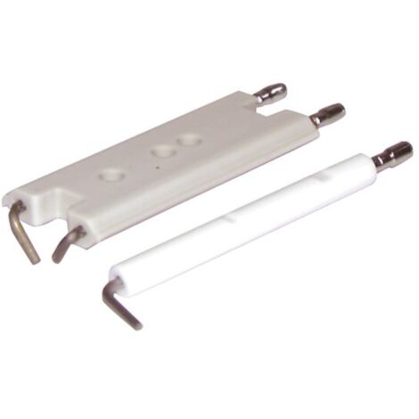 Diff – Jeu d'électrodes pour allumage chaudière – Longueur 62mm – Largeur 7mm – Épaisseur 4mm – Compatible ELM Leblanc - 87181070500