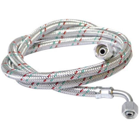 Diff – Flexible tuyau fioul coudé 90° 3/8''x1/4'' – Adaptable appareils chauffage Cuenod – Longueur 1500mm – Installation sécurisée recommandée