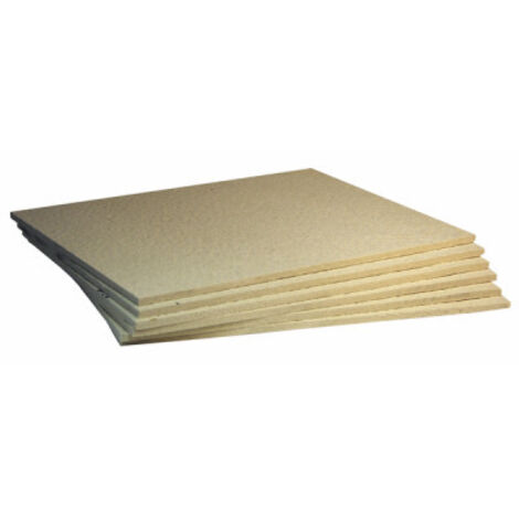 Diff – Panneau rigide isolant 0,5 x 0,4m Ep.10mm – Résistance thermique 1100°C – Faible conductibilité thermique – Lot de 6 panneaux