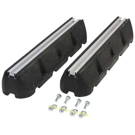 Diff – Supports de fixation en granulé de gomme SBR recyclé – Dimensions 600x130x95mm – Charge maximale 700kg – Avec boulonnerie de fixation - XS600