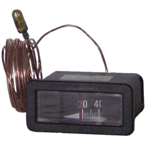 Diff – Thermomètre rectangulaire 20°C à 120°C – Plage de température précise – Pour chauffage central – Installation professionnelle recommandée - S17007061