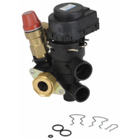 Diff – Vanne 3 voies chauffage central – Filetage plomberie 1" – Configuration raccords 3/4" – Compatible ELM Leblanc - 87170100620