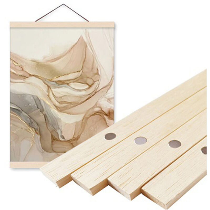 Marco para pósteres, marco magnético de madera para fotos, lienzos, láminas artísticas, decoración de pared, 21 cm (8,27 pulgadas), póster no incluido