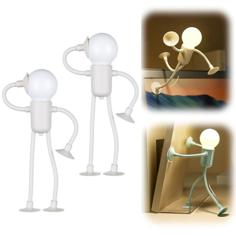 2 luci notturne sportive a forma intercambiabile, luci notturne a forma fai-da-te per camera da letto, corridoio, beige