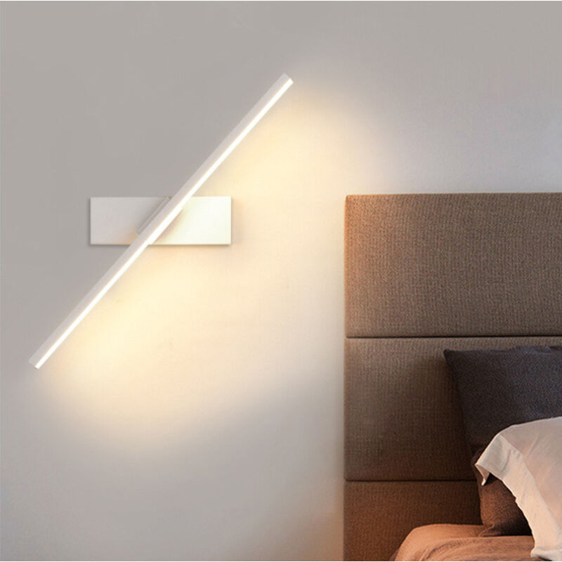 NICOLA Simple Wireless LED Wall Light, Elegant and Refined Indoor Lighting, White - 30 cm, White Light