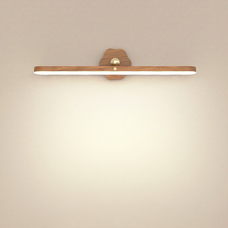 NICOLA Magnetic LED Makeup Light, Touch-Sensitive Cabinet Light, 360° Rotating Wall Light, Brown and White Light, 3W