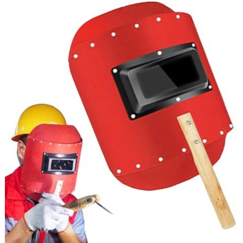 NICOLA Portable Welding Mask, Portable Welding Panel, Safety Mask Cover, Spark and Debris Resistant, 32 x 25 cm