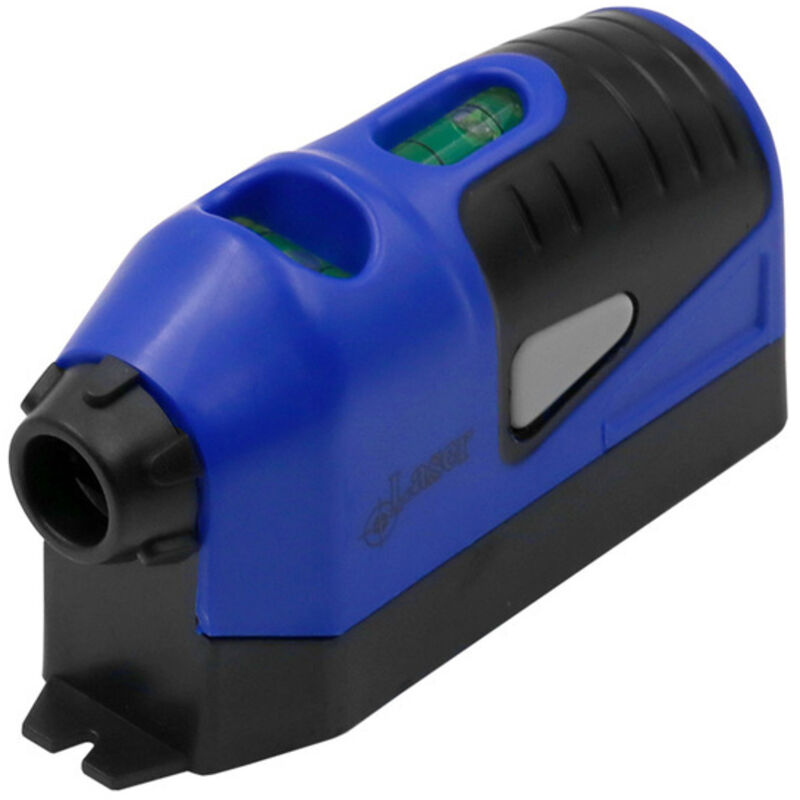 Instrumento láser lineal multifunción, mini nivel de burbuja vertical, mini nivel de burbuja láser, láser recto, azul