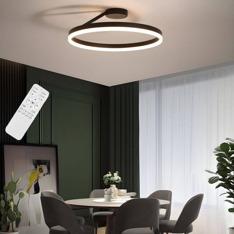 Image of Modern Minimalist Creative Round Semi-Flush Mount&hellip;