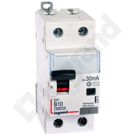 Differenzialschutzschalter 2P 10A B 0,03A Typ AC P312 DX3 410919