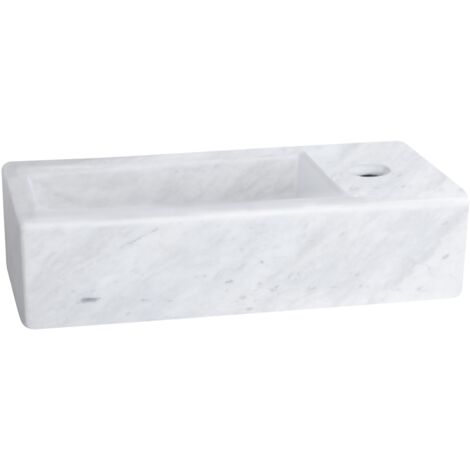 Differnz Helios lave-mains 37.5x18.5x9.5 cm Marbre