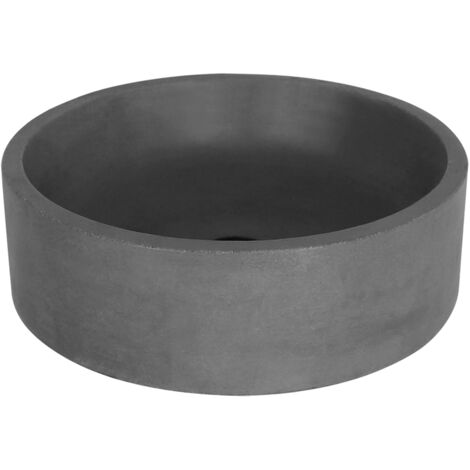 Differnz Marba Vasque à poser ronde 42x13cm Béton Gris foncé