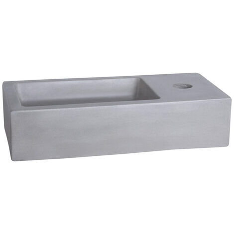 Differnz Ravo Lave-mains Béton gris clair 38,5 x 18,5 x 9 cm