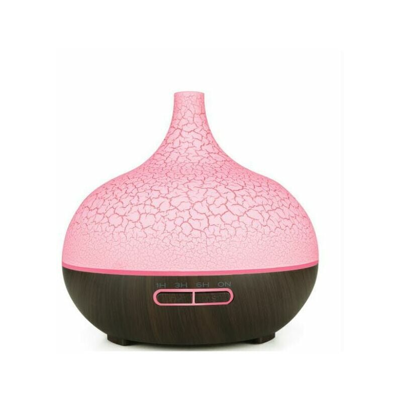 Image of Diffuser, 400ML Essential Oils Aromatherapy Diffusers Wood Grain Humidifier Electric Ultrasonic Air Aroma Diffuser with 4 Timer, Cool Mist, Waterless