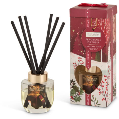 Diffuseur à bâtons Heart and Home en boîte cadeau Magie de Noël