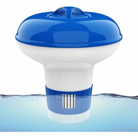 Diffuseur Chlore Piscine,5 inch Flotteur Piscine Chlore,Diffuseur Piscine Chlore Flottant,Diffuseur Chlore Spa,Distributeur Chlore Piscine,Distributeur de Produits Chimiques Pour Piscine, Étang, Sp 56
