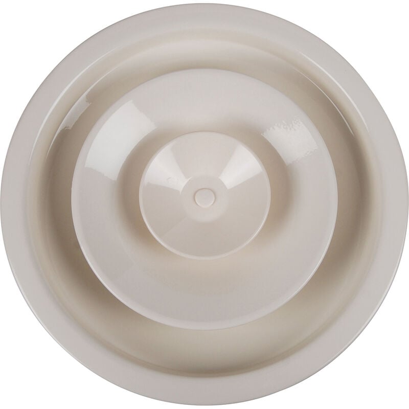 Axelair - Diffuseur plafonnier circulaire réglable - Alu laqué Blanc Ø160