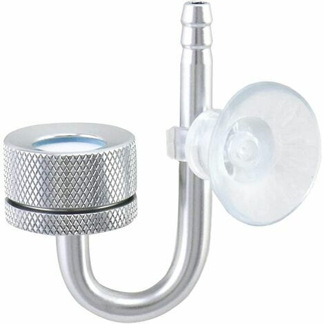 Diffuseur CO2 Aquarium, Diffuseur de Dioxyde de Carbone avec U Forme Tube et La Ventouse, pour Aquarium